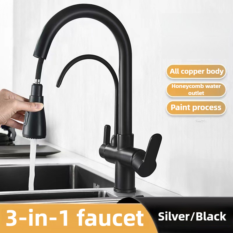 Commercial Kitchen Faucet - Commercial Kitchen Faucet with Dual Function