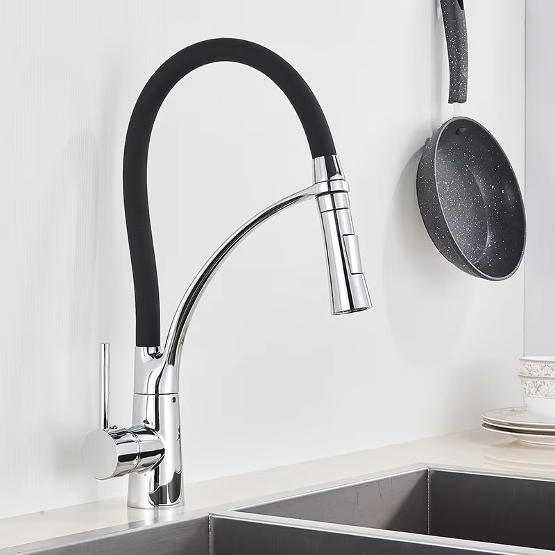 Commercial Kitchen Faucet - Kitchen Sink Faucet Pull Down Rotating
