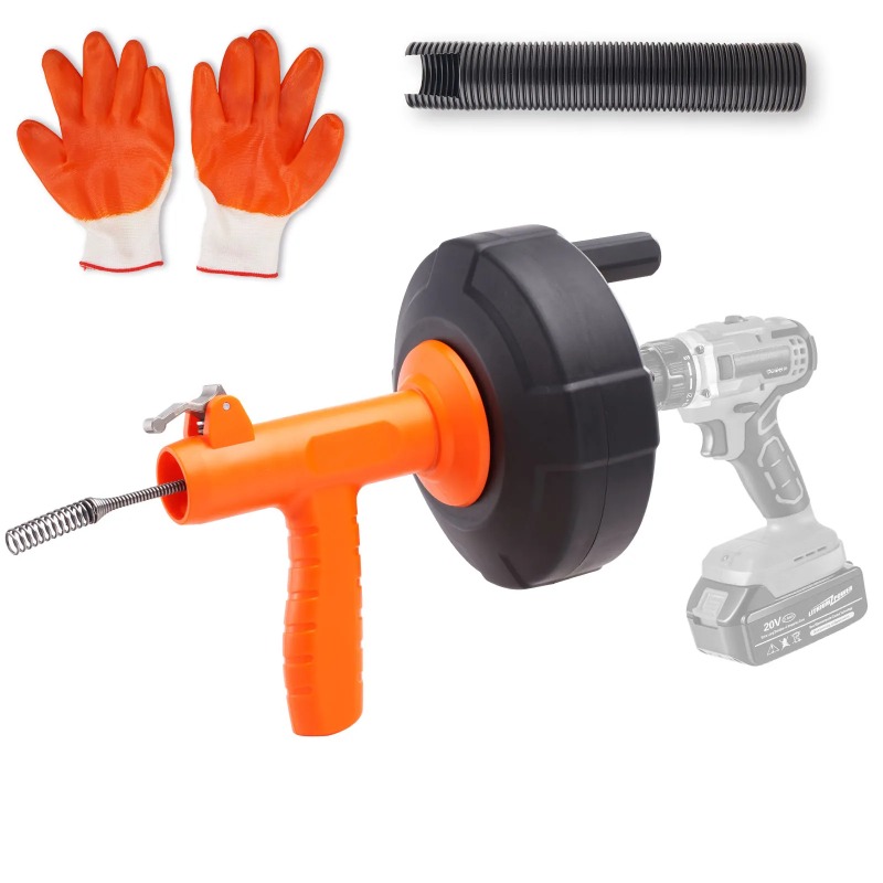 Kitchen Cleaner Commercial - Drain Cleaner Machine 25FT Automatic Tube