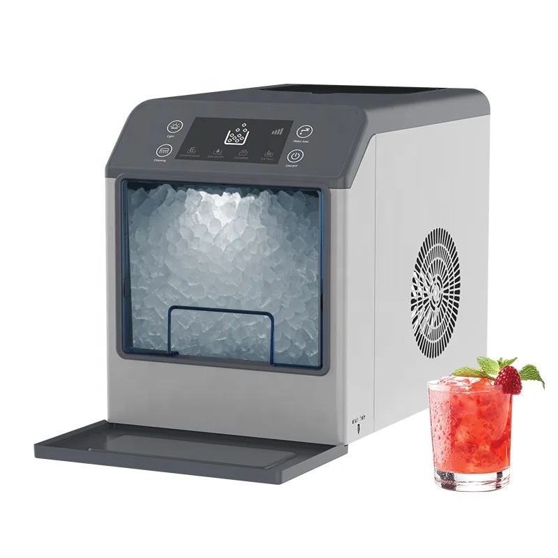 Commercial Kitchen Ice Machine - 33LBS/24H Commercial Ice Maker Machine Self-Cleaning