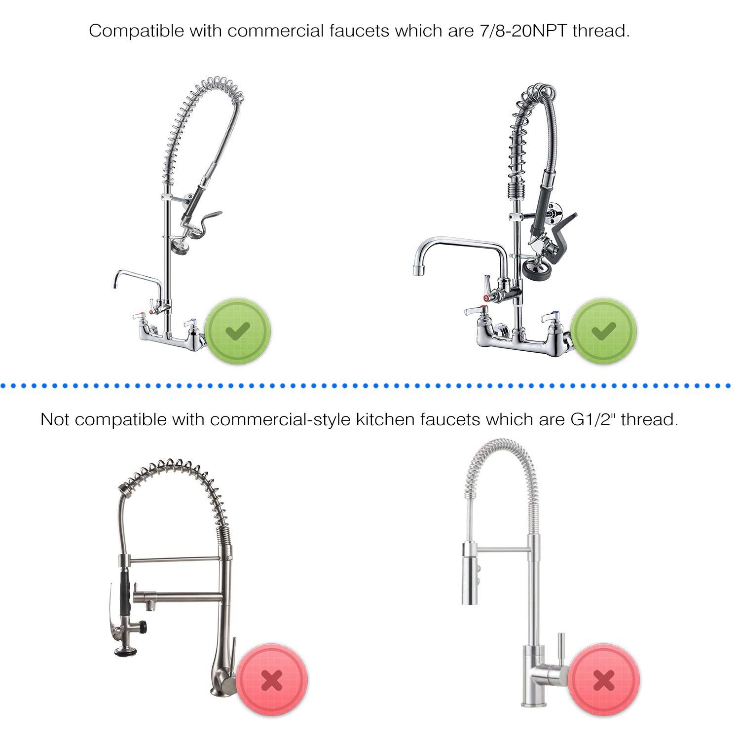 Commercial Kitchen Faucet - In stock Pre Rinse Sprayer Commercial