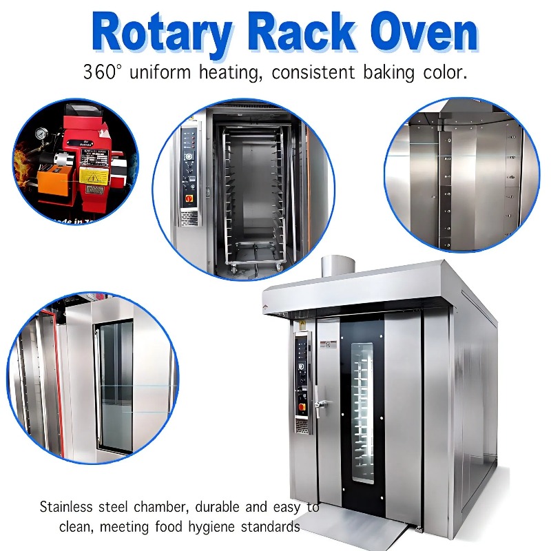 Rotary Bakery Oven - High Quality Bread Bakery Machine Baking