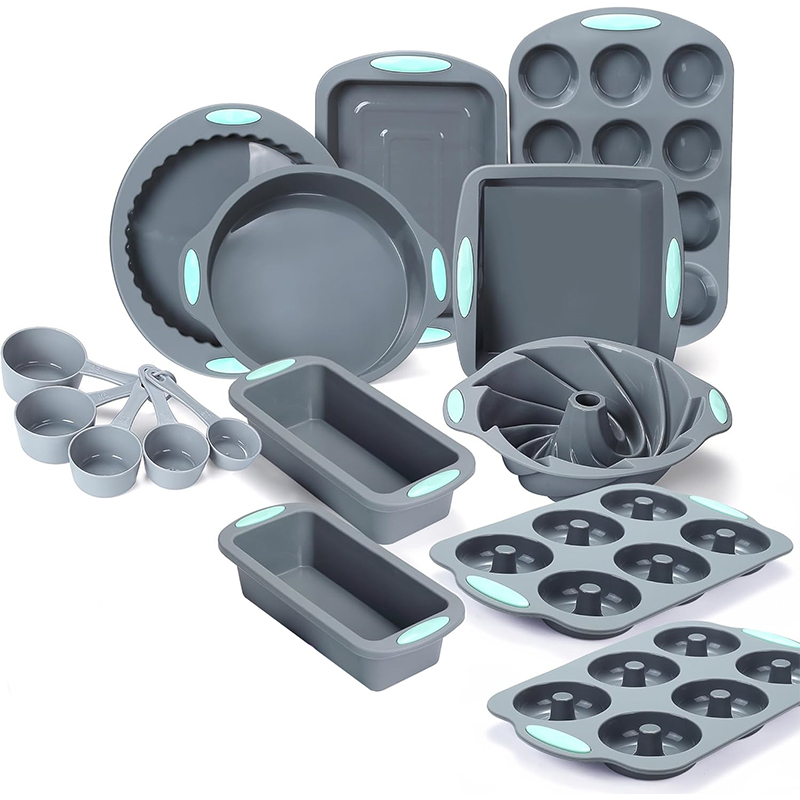 Rotary Bakery Oven - Silicone Fluted Cake Pans Non-Stick Kitchen