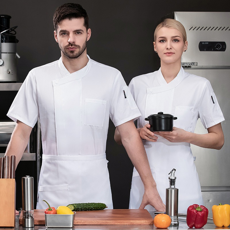Chef Jacket Short/Long Sleeve  - Commercial Kitchen Services ulasan dan harga