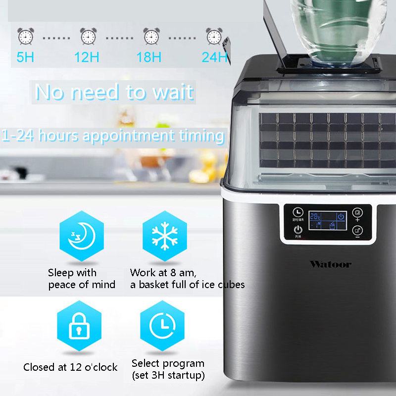PBOBP Ice Cube Maker 30KG Wate - Commercial Kitchen Ice Machine ulasan dan harga