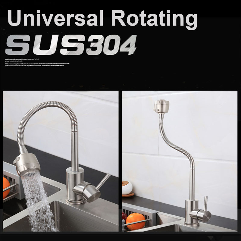 Universal Rotation Single Cold - Commercial Kitchen Faucet ulasan dan harga