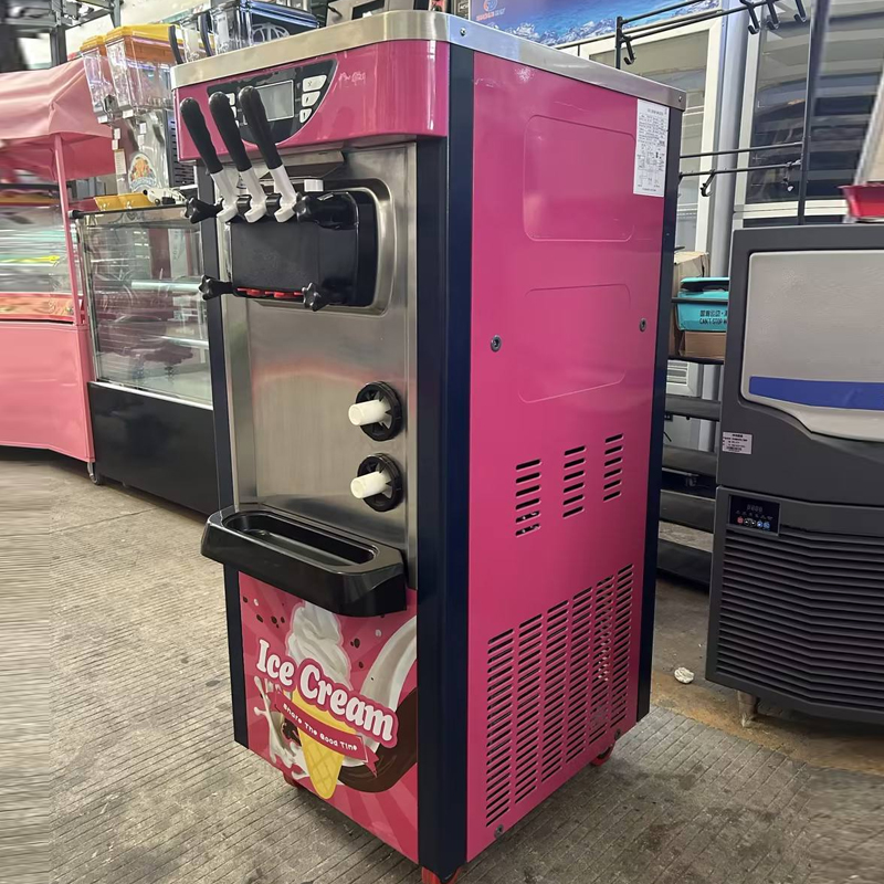 Stainless Steel Soft Ice Cream - Commercial Kitchen Ice Machine ulasan dan harga
