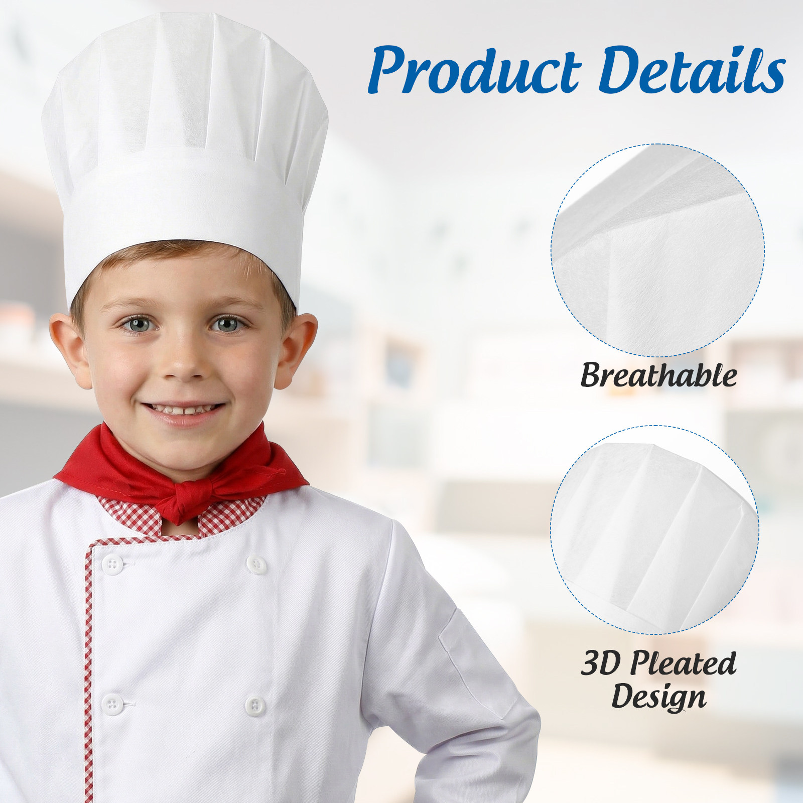 20pcs Children Disposable Chef - Commercial Kitchen Services ulasan dan harga