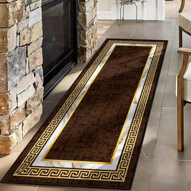 Abstract Art Runner Rug Blue Y - Commercial Kitchen Mats ulasan dan harga