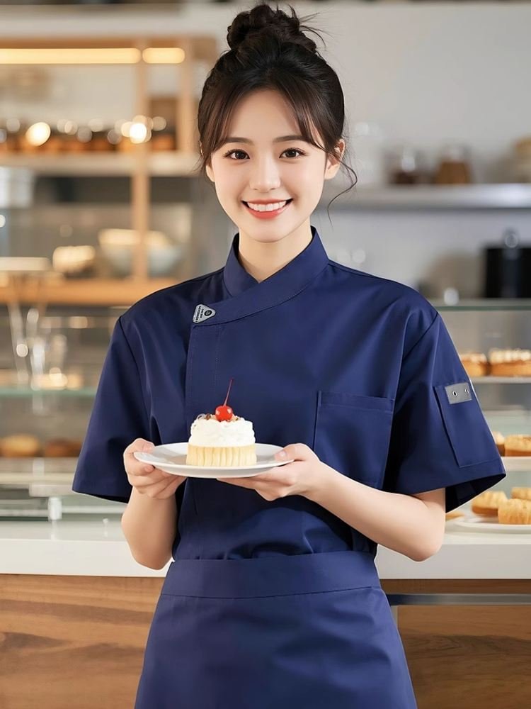 Chef Jacket Women Short Sleeve - Commercial Kitchen Services ulasan dan harga