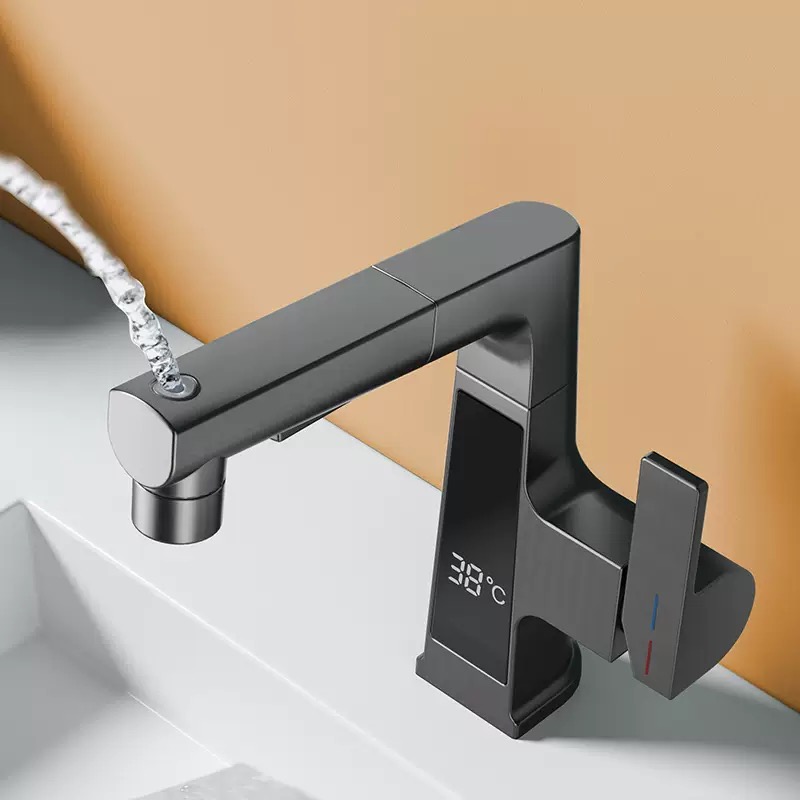 Digital Display Pulling Faucet - Commercial Kitchen Faucet ulasan dan harga