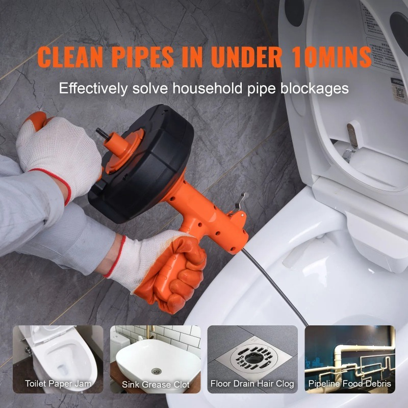 Drain Cleaner Machine 25FT Aut - Kitchen Cleaner Commercial ulasan dan harga