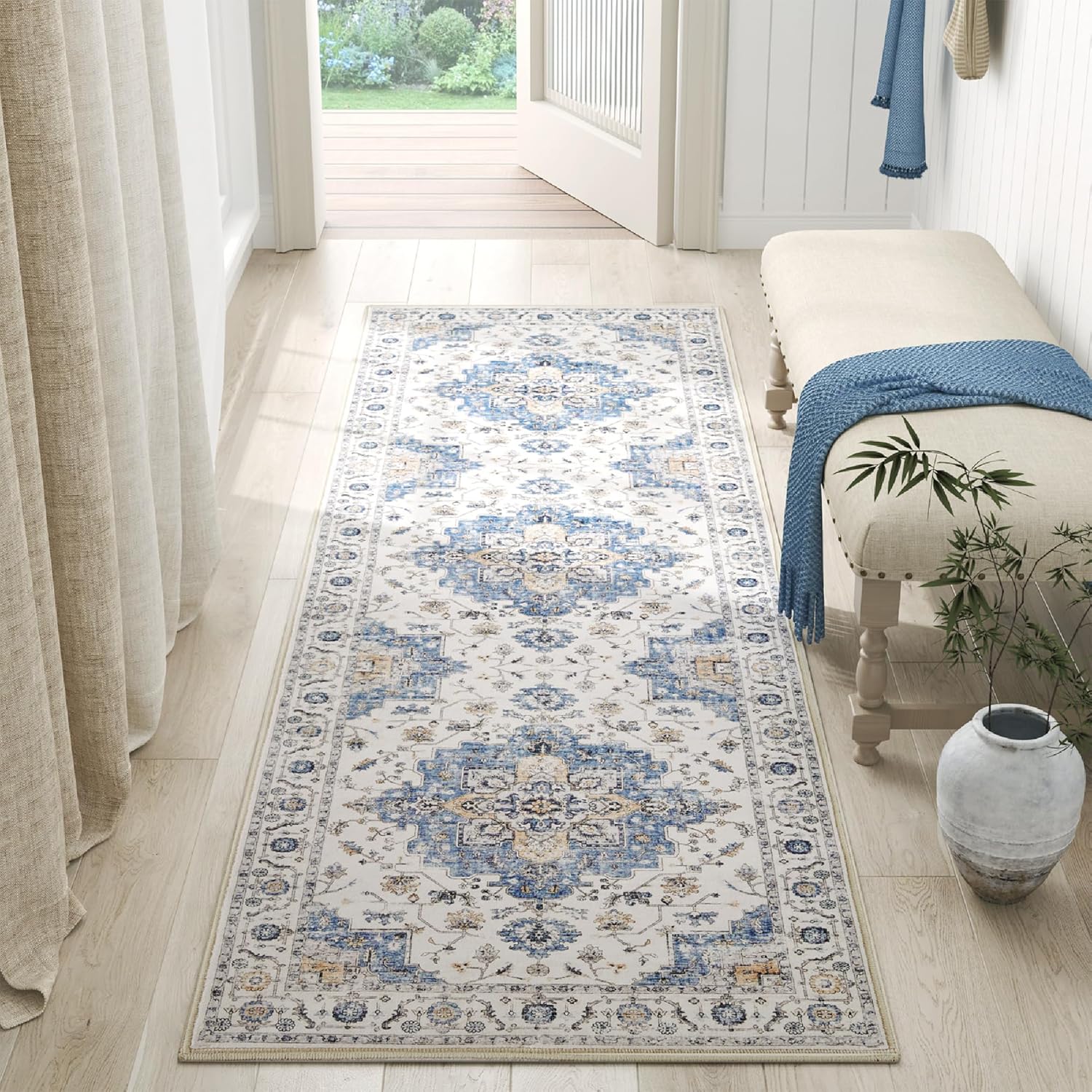 VIKAMA Bohemian Runner Rug Ant - Commercial Kitchen Mats ulasan dan harga