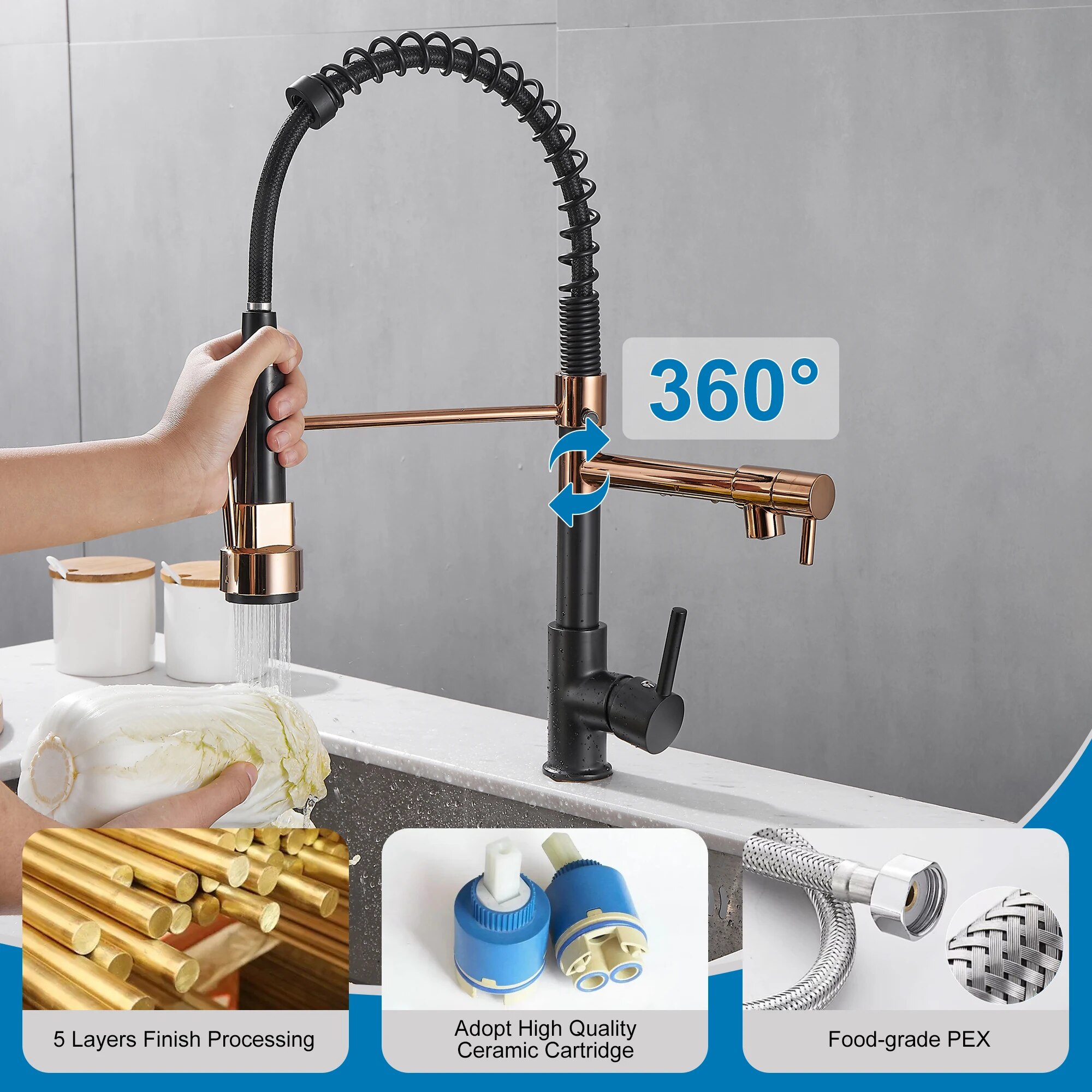 Kitchen Faucet with Pull Down  - Commercial Kitchen Faucet ulasan dan harga
