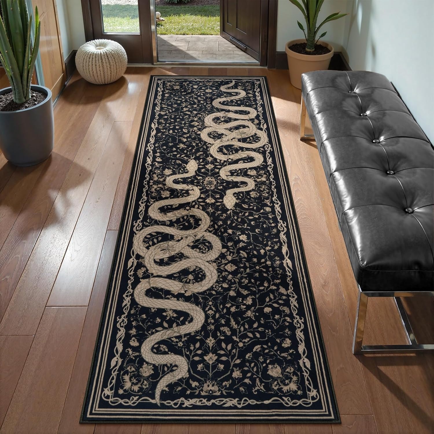 Hallway Carpet Runner Rug Blac - Commercial Kitchen Mats ulasan dan harga