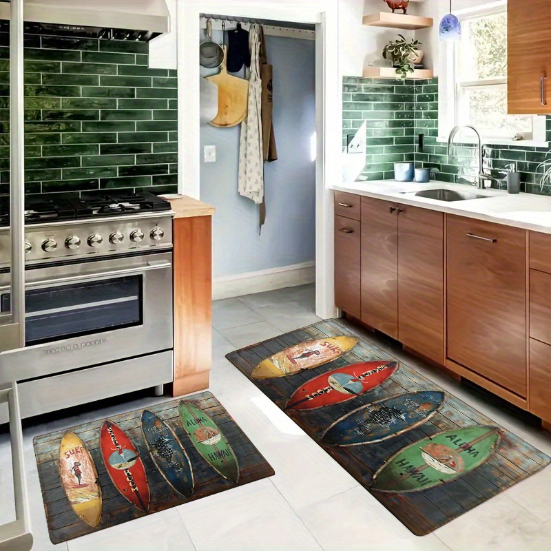 Surfboard Pattern Kitchen Hall - Commercial Kitchen Mats ulasan dan harga