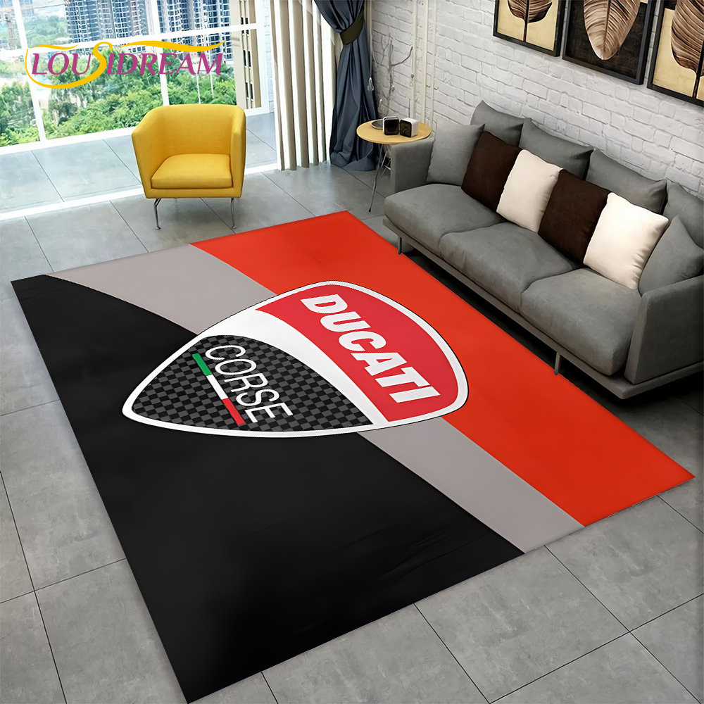 3D D-Ducati Pattern Area Rug L - Commercial Kitchen Mats ulasan dan harga