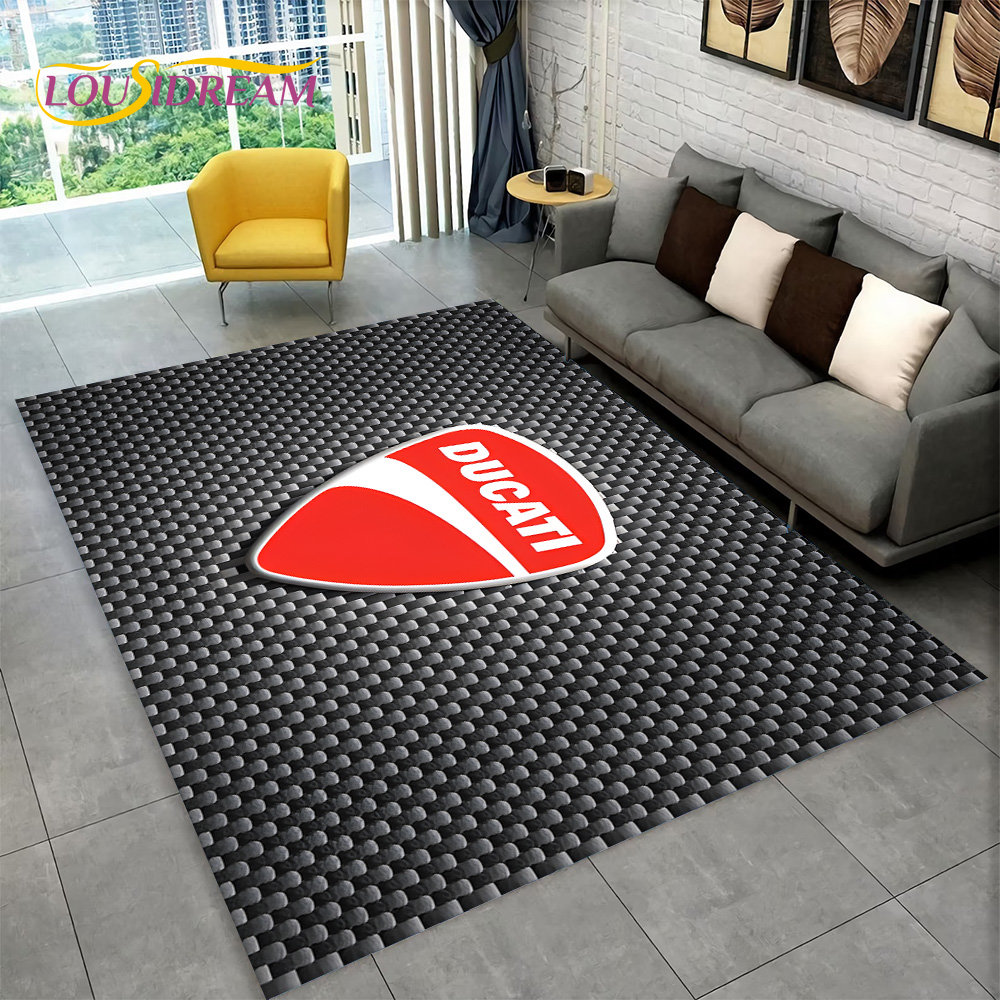 3D D-Ducati Pattern Area Rug L - Commercial Kitchen Mats ulasan dan harga