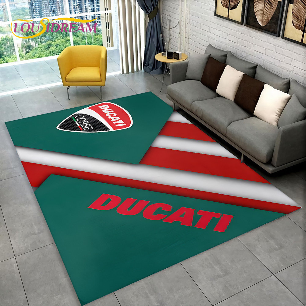 3D D-Ducati Pattern Area Rug L - Commercial Kitchen Mats ulasan dan harga