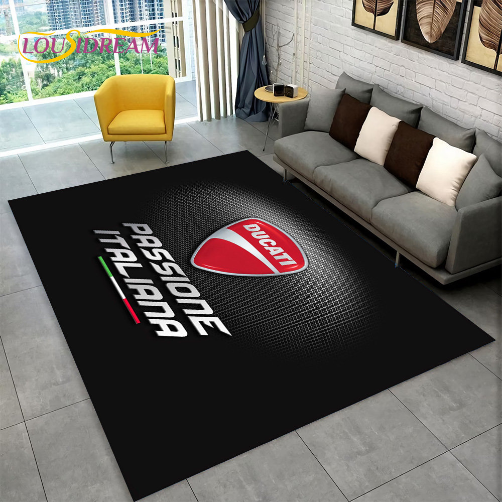 3D D-Ducati Pattern Area Rug L - Commercial Kitchen Mats ulasan dan harga