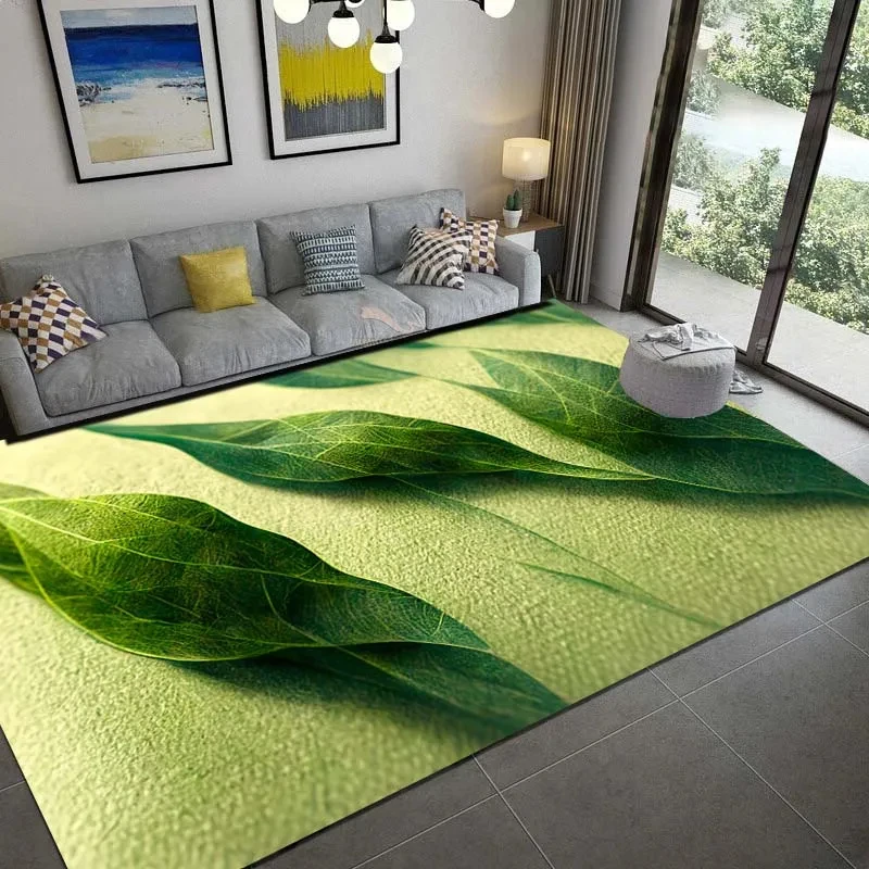 Summer Green Palm Leaves Carpe - Commercial Kitchen Mats ulasan dan harga