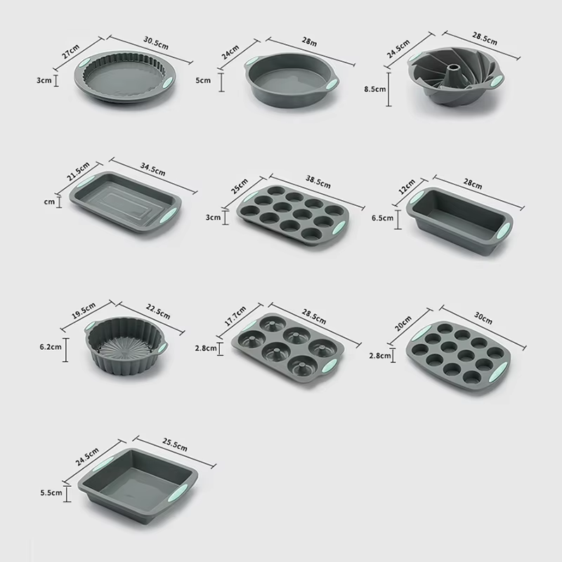 Silicone Fluted Cake Pans Non- - Rotary Bakery Oven ulasan dan harga